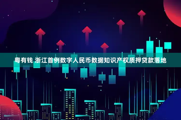 粤有钱 浙江首例数字人民币数据知识产权质押贷款落地